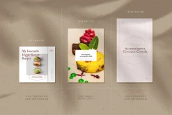 Food Blogger Social Media Templates