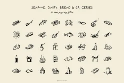 FOOD & COOKING illustrations