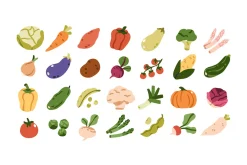 Food, groceries icons, big set
