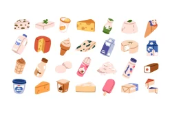 Food, groceries icons, big set