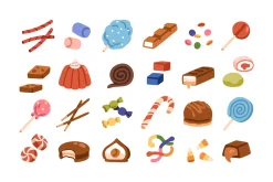 Food, groceries icons, big set