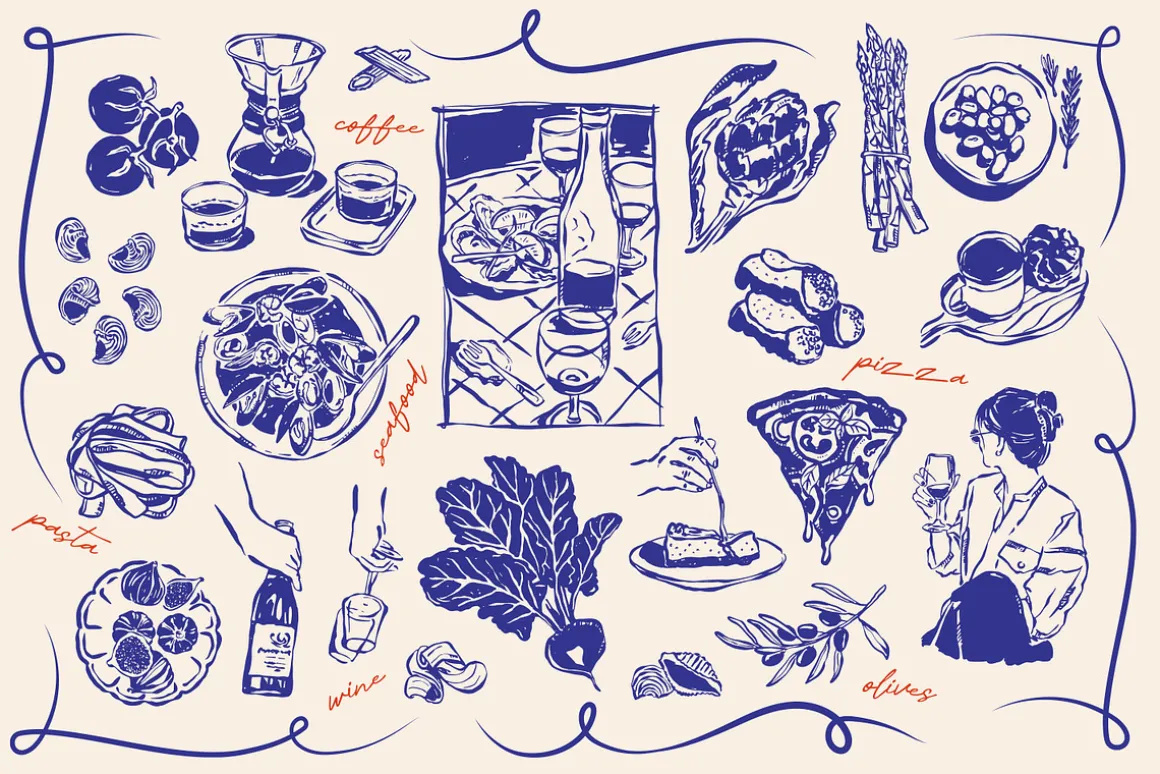 Food illustrations P.3