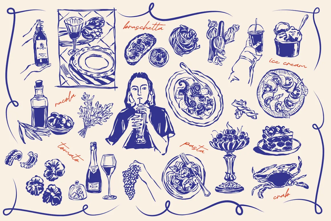 Food illustrations P.3
