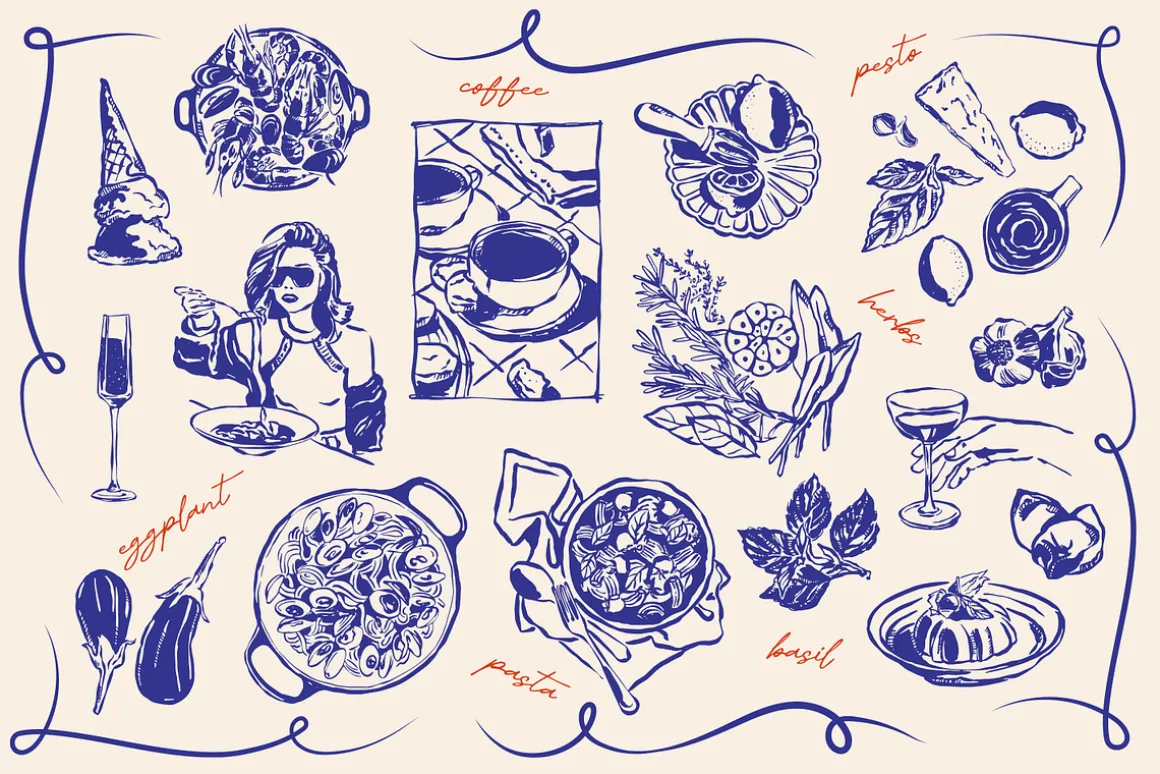 Food illustrations P.3