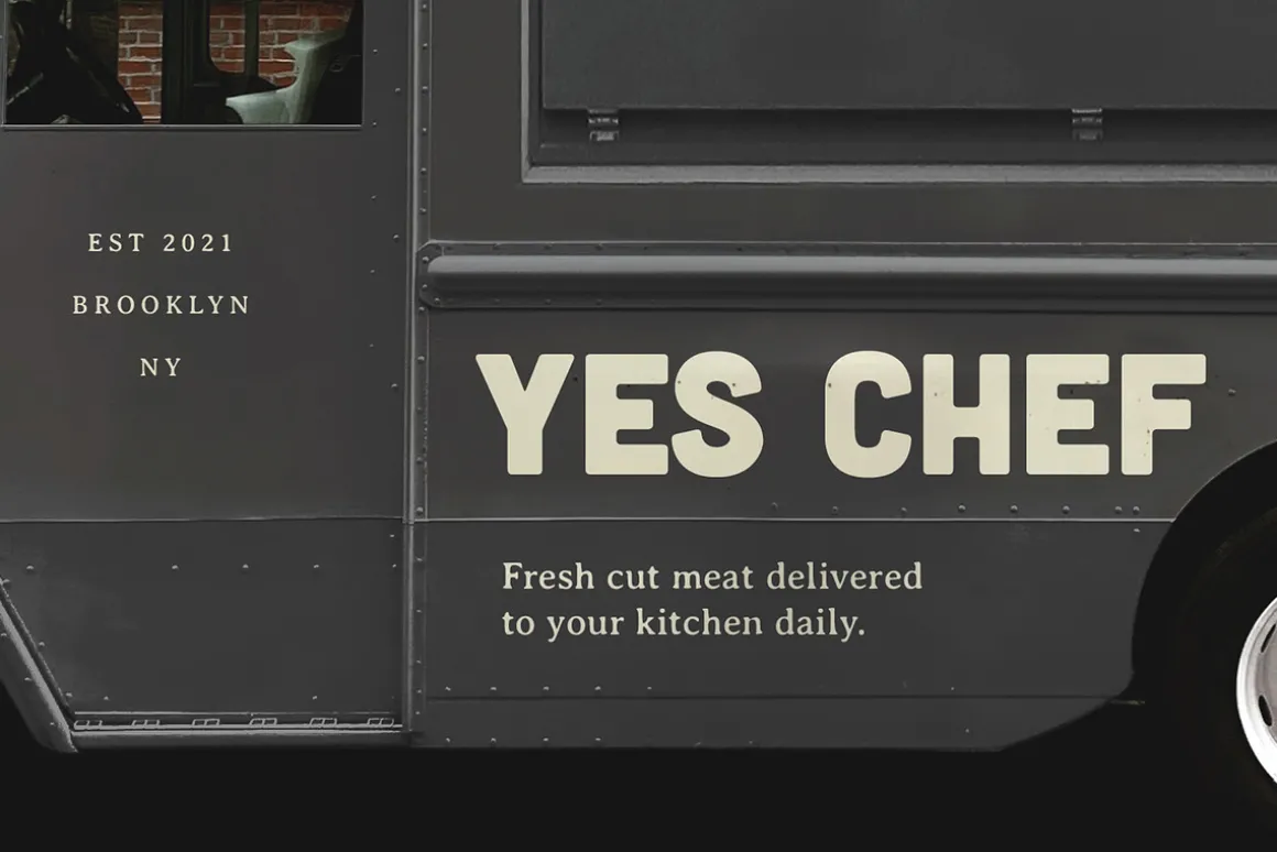 Food Truck Vinyl Wrap Mockup