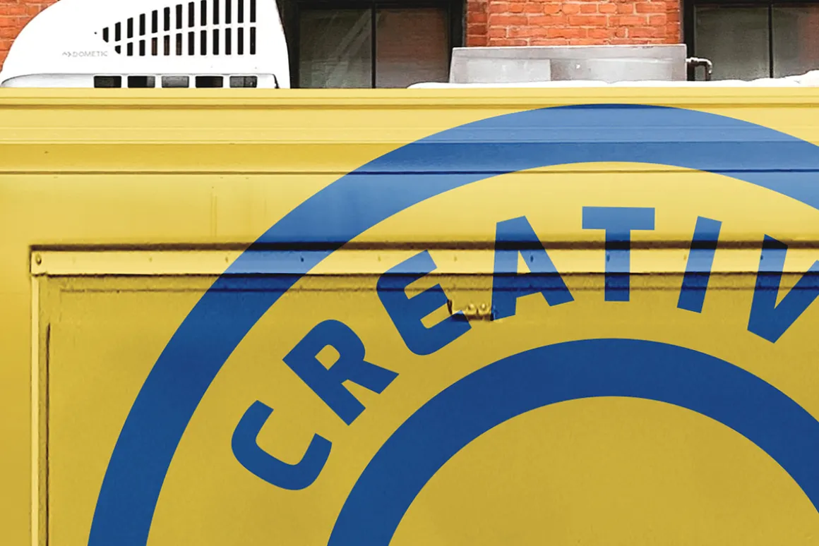 Food Truck Vinyl Wrap Mockup