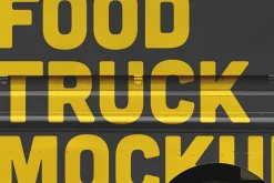 Food Truck Vinyl Wrap Mockup