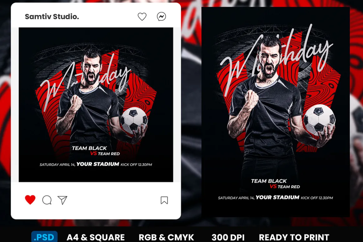 Football Flyer & Social Media Post