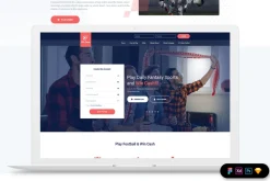 Football Fantasy Landing Page