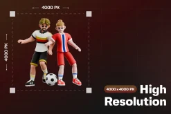 Football Match 3D Character Pack
