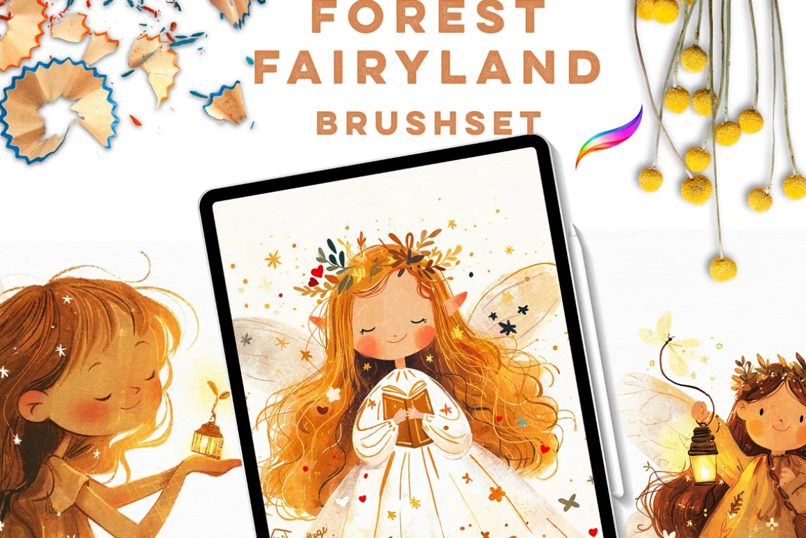 FOREST FAIRYLAND Procreate Brushes