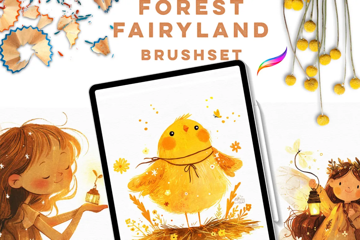 FOREST FAIRYLAND Procreate Brushes