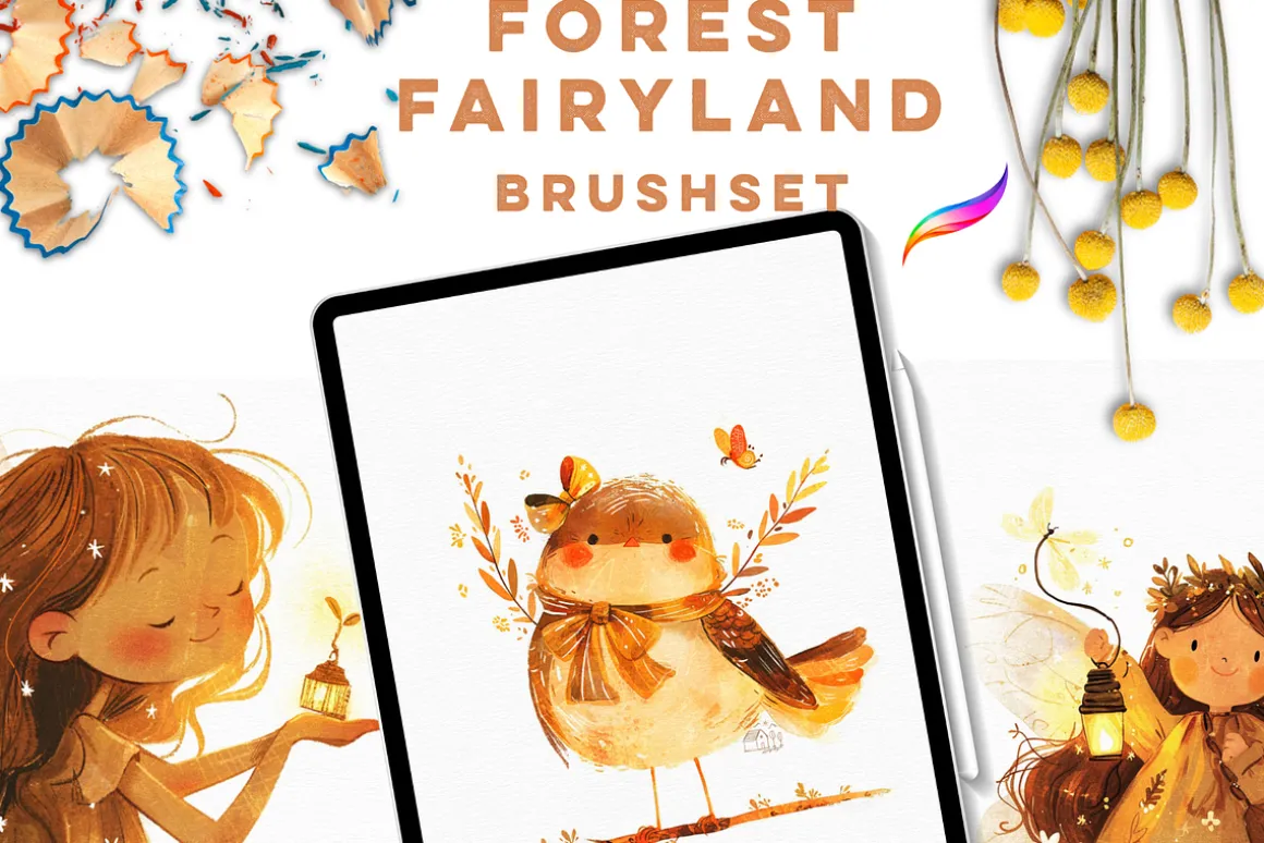 FOREST FAIRYLAND Procreate Brushes