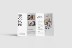 Four-Fold (4 fold) Brochure Mockups