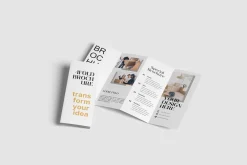 Four-Fold (4 fold) Brochure Mockups