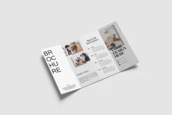 Four-Fold (4 fold) Brochure Mockups