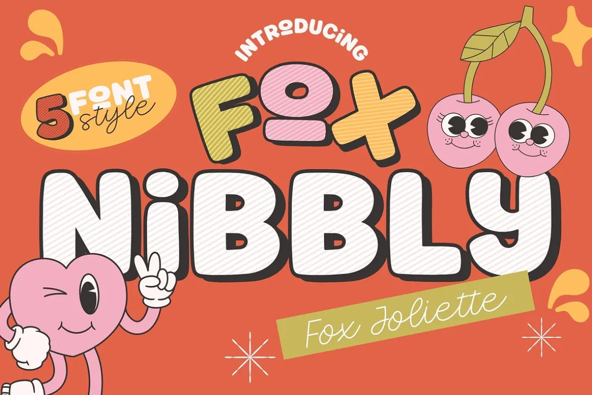 Fox Joliette and Fox Nibbly Font