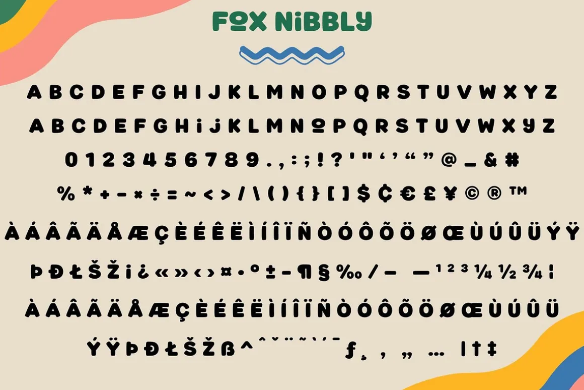 Fox Joliette and Fox Nibbly Font