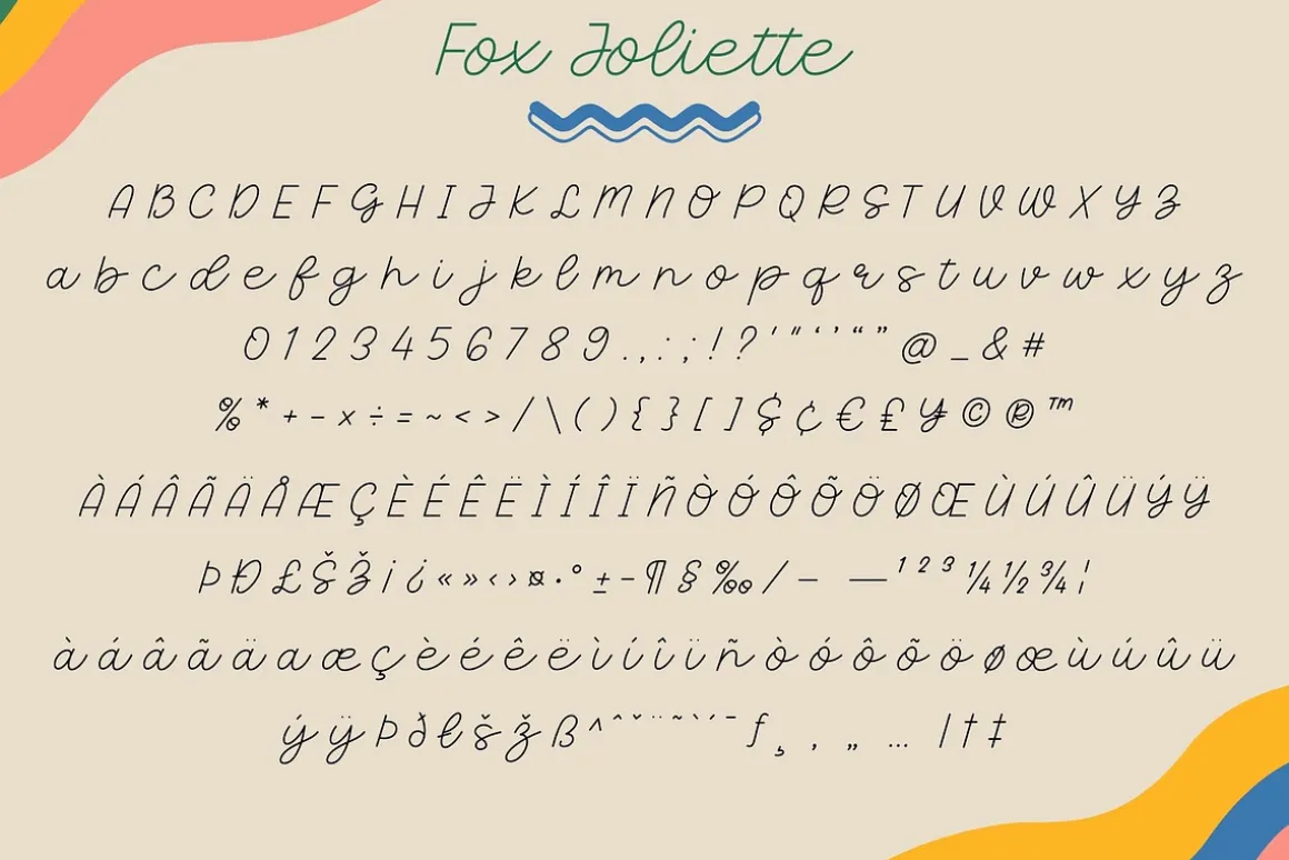 Fox Joliette and Fox Nibbly Font