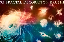 93 Fractal Decoration Brushes
