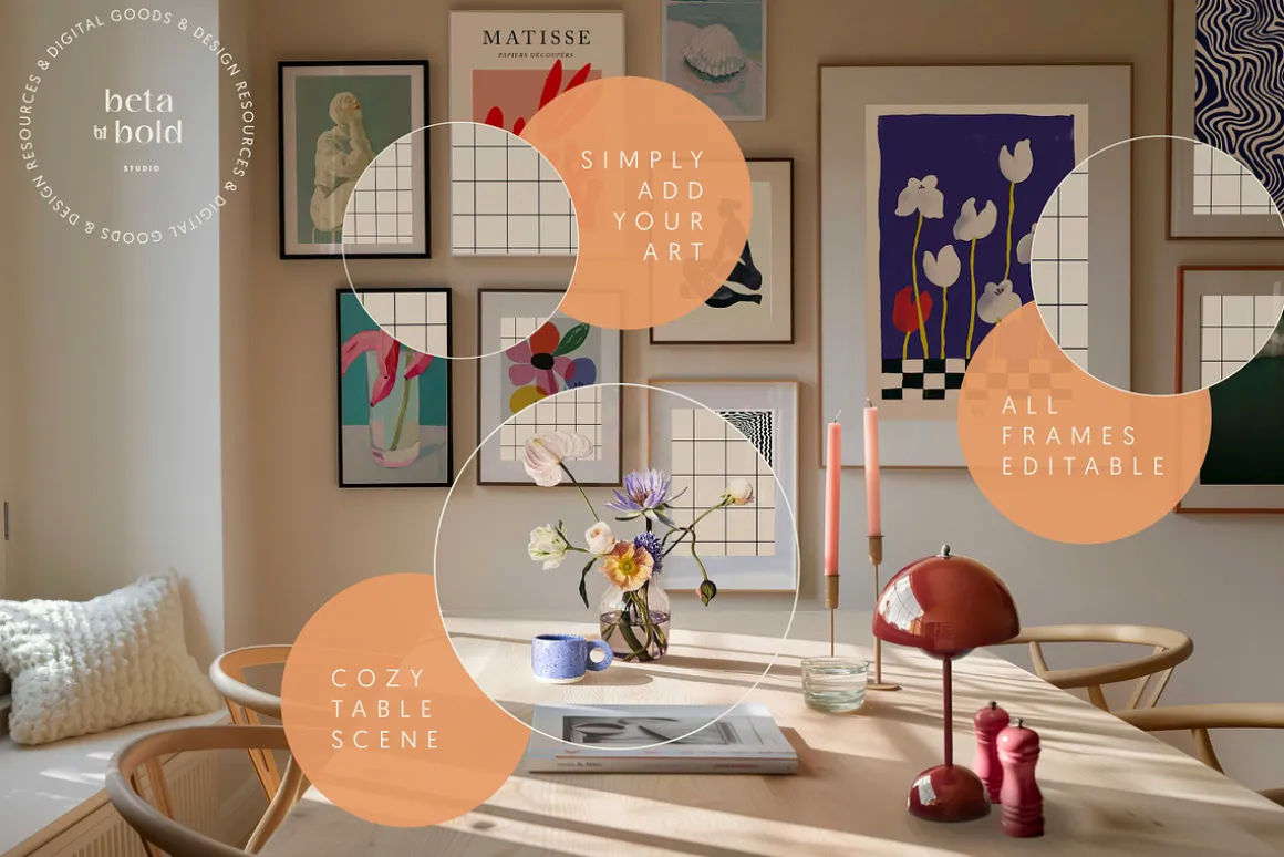 Frame Mockup Gallery Wall Collection