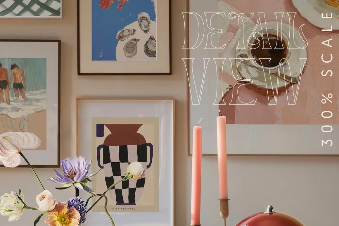 Frame Mockup Gallery Wall Collection