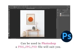 Frame Mockup Kids PSD PNG JPG