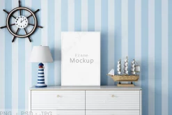 Frame Mockup Kids PSD PNG JPG
