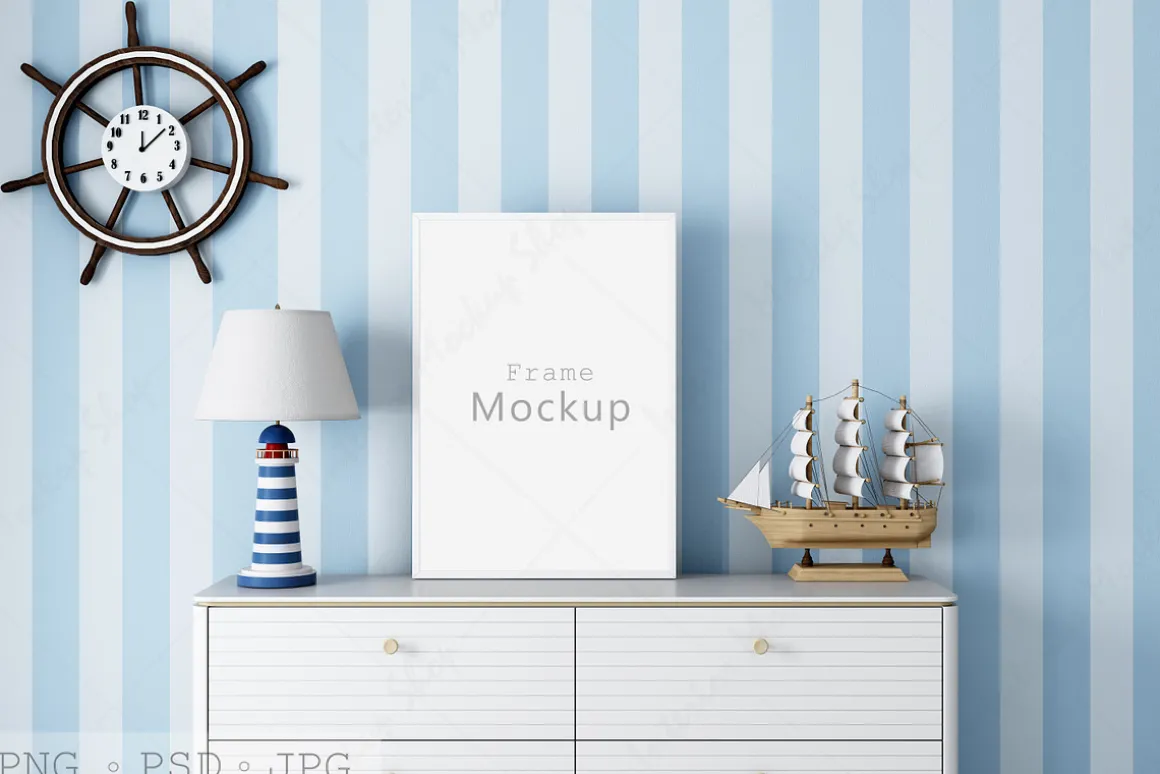 Frame Mockup Kids PSD PNG JPG
