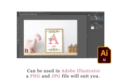 Frame Mockup Kids PSD PNG JPG