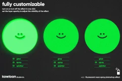 freebie included - neon spray effect
