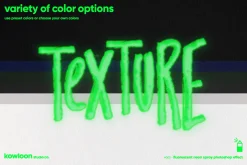 freebie included - neon spray effect