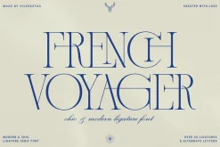 French Voyager - Chic Ligature Serif