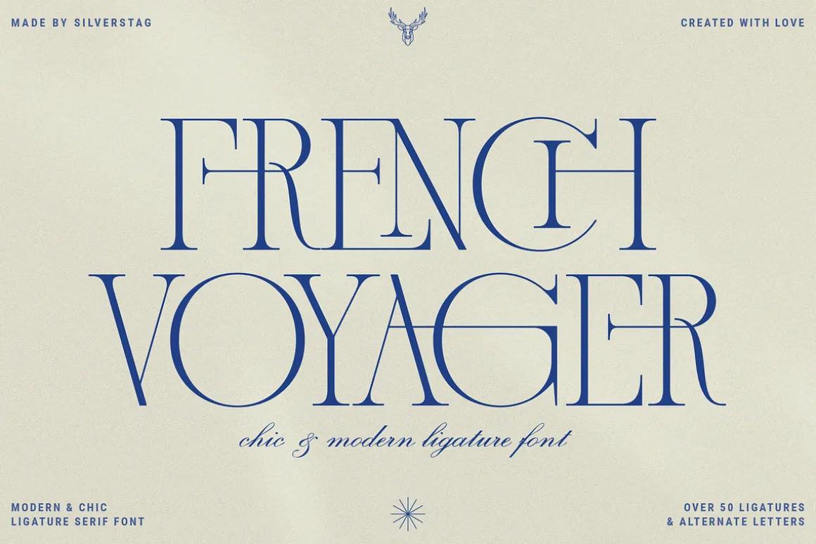 French Voyager - Chic Ligature Serif