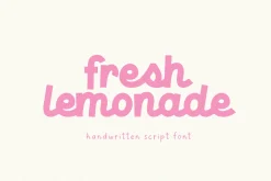 Fresh Lemonade | Script Font