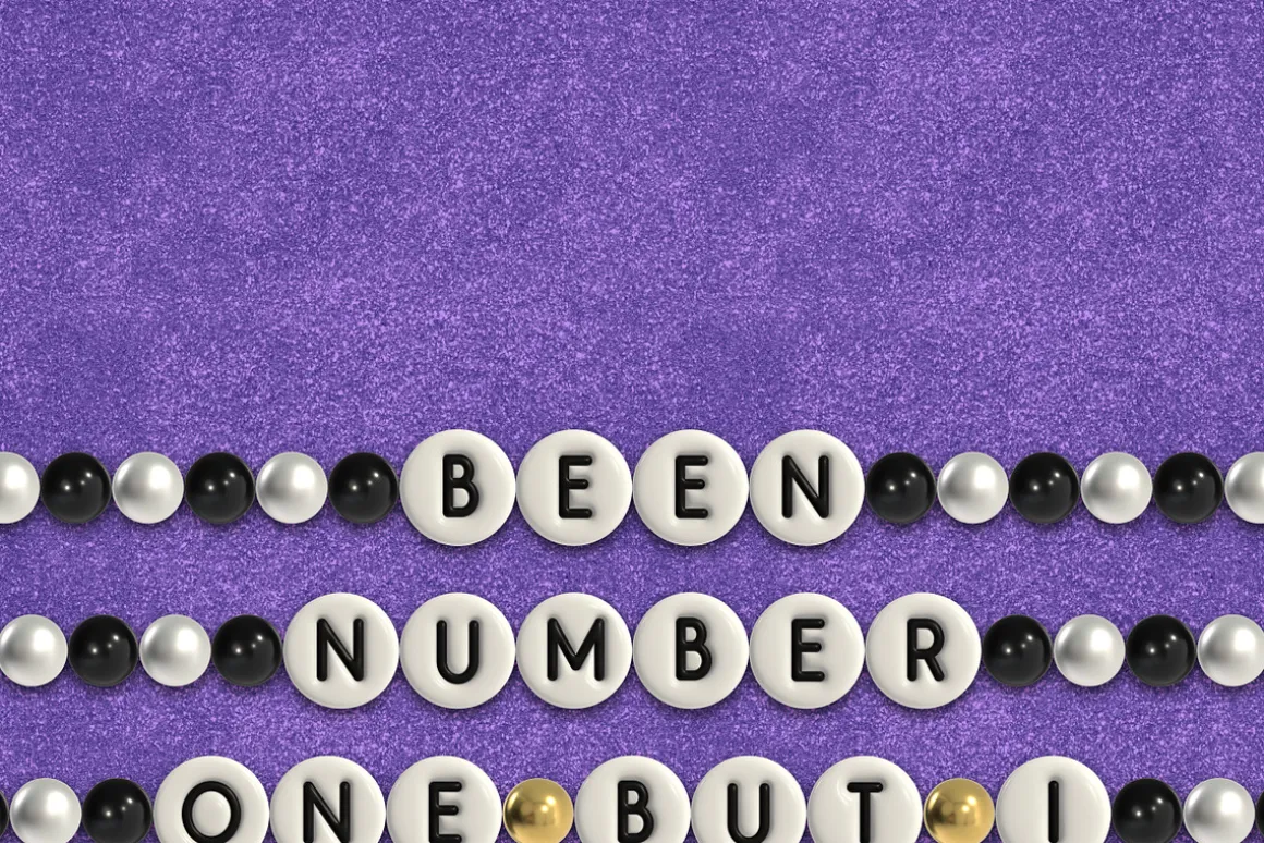 Friendship Bracelet 3D Bitmap Font