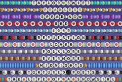 Friendship Bracelet 3D Bitmap Font