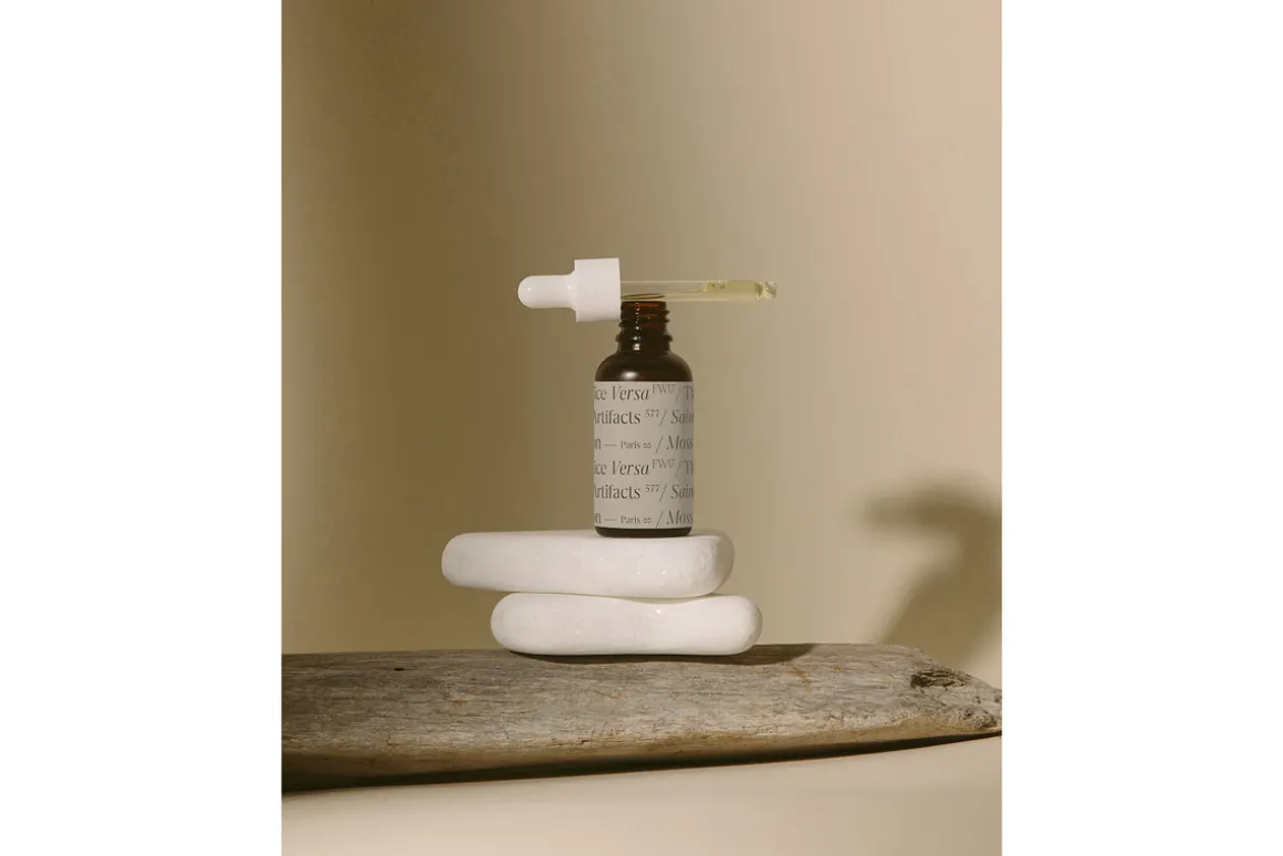 Frosted Amber Bottle Mockup No. 11