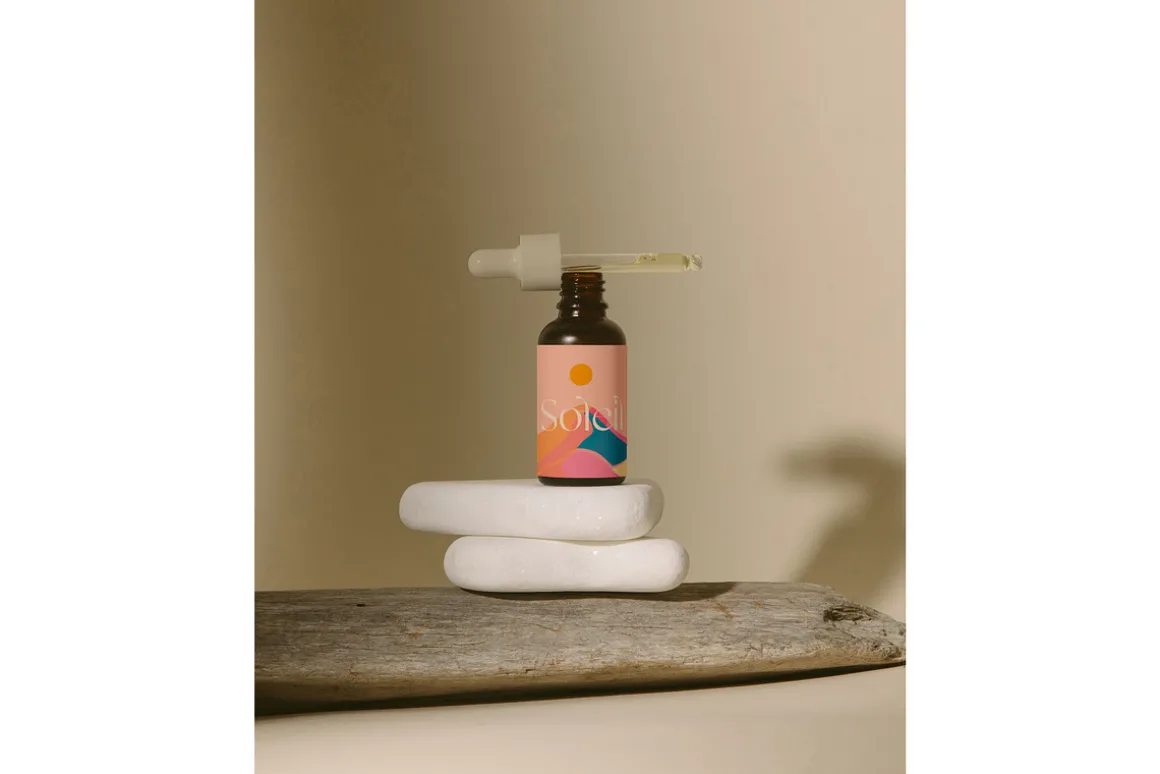 Frosted Amber Bottle Mockup No. 11