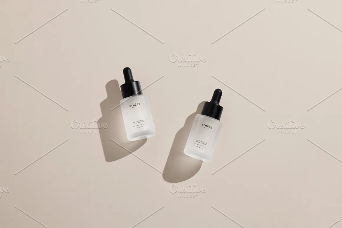 Frosted Dropper Bottle Mockup