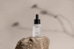 Frosted Dropper Bottle Mockup