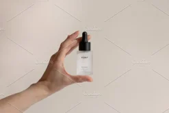 Frosted Dropper Bottle Mockup