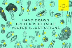 Fruit & Veg - Hand Drawn Vectors