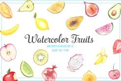 FRUIT WATERCOLOR SET