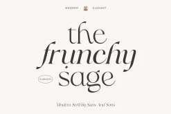 Frunchy Sage - Modern Serif Family