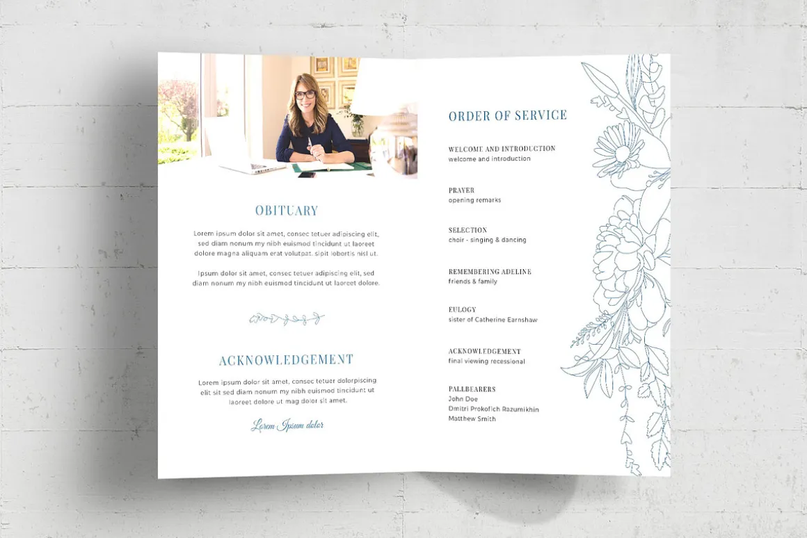 Funeral & Memorial Service Brochure