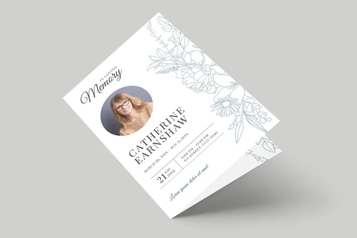 Funeral & Memorial Service Brochure