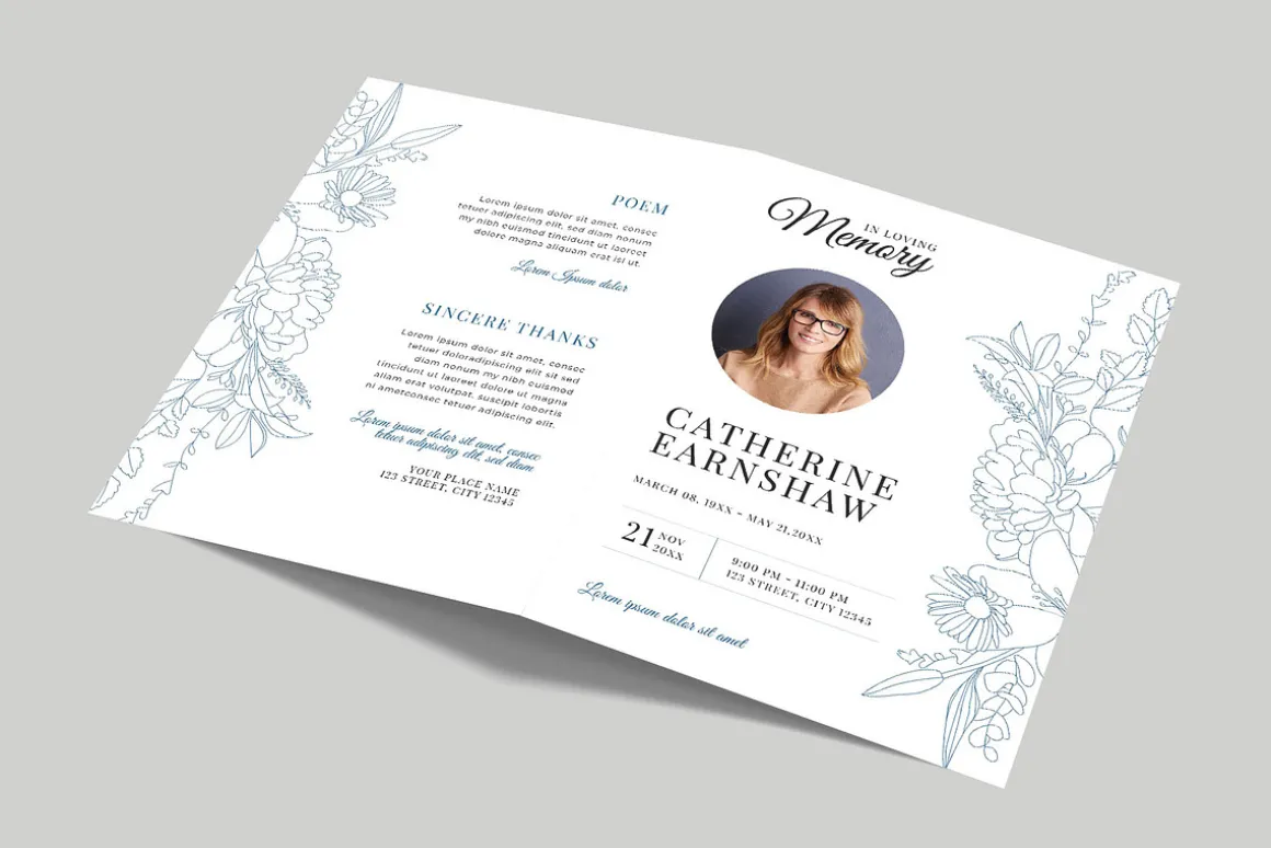 Funeral & Memorial Service Brochure