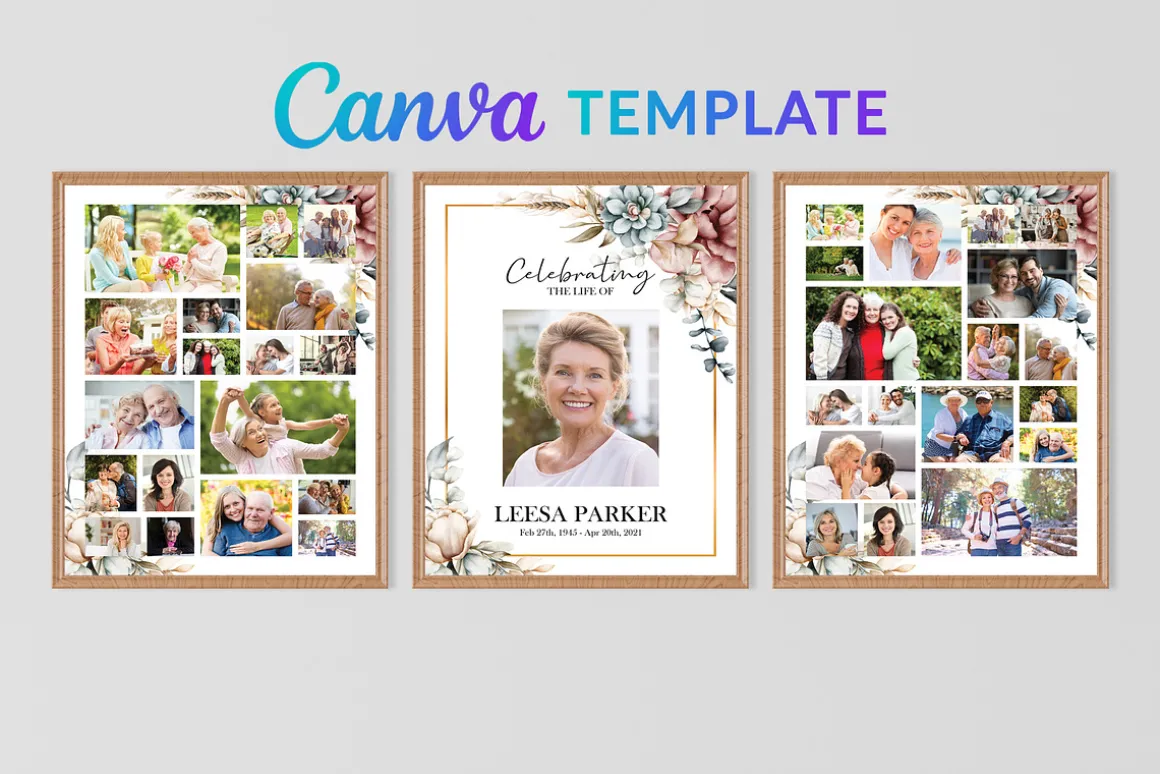 Funeral Photo Sign | Funeral Poster