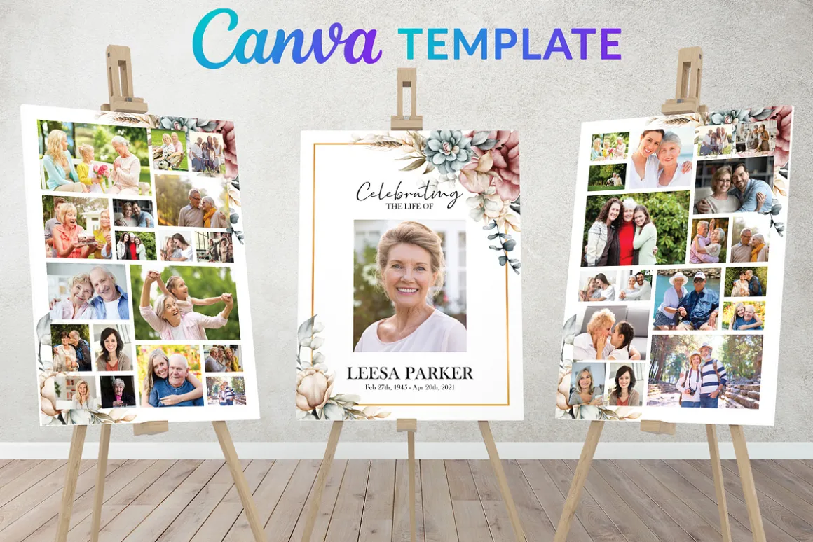 Funeral Photo Sign | Funeral Poster